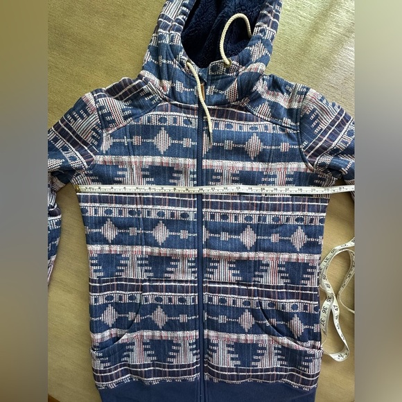 Roxy SNOW Junior's Frost Printed Fleece Jacket - large - Picture 10 of 12